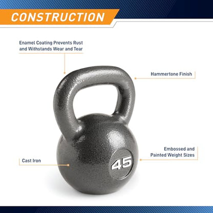 Marcy Hammertone Kettle Bells - 10 to 55 lbs. HKB Workout Weights - style: 45 lb