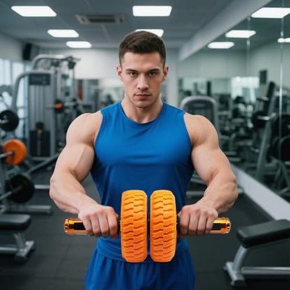 Abdominal Wheel Ab Roller | 6 Inch Strength Training Home Gym Exercise Wheels,Portable Strength Training Workout Equipment for Men Women Beginner Fitness Indoor Outdoor
