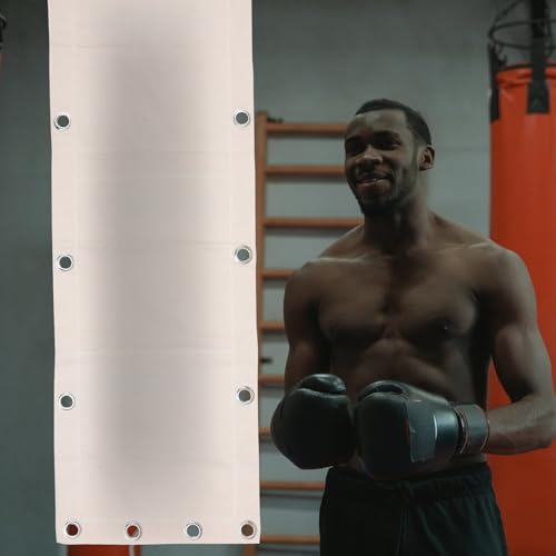 Hemobllo Wall-Mounted Workout Sandbag Triplet Bag 110x40cm Hanging Type Empty Boxing Bag Fitness Training for Boxing Muay Thai Kickboxing