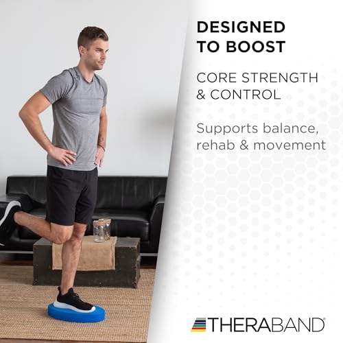 THERABAND Stability Trainer Pad - color: Blue - Soft- Intermediate, size: Single