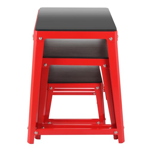 Plyometric Boxes for Jumping - color: Red, size: 12/18/24 inch