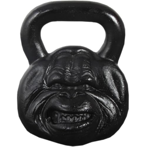 Kettlebell Weights Gym Training Monkey Head Kettle Bells, Solid Cast Iron Dumbbell, Beautiful and Practical, Office Sports Equipment(54LB)