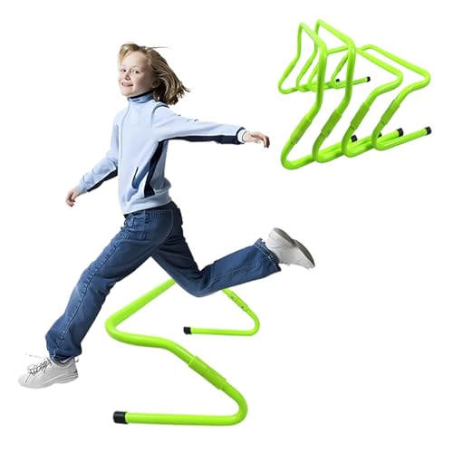 SRNSAEB Folding Hurdles Training Equipment for Teenagers, Gait Training Hurdles 5 6 8 10 15 20 Pcs, Adjustable Height Agility Hurdle Set for Speed/Jumping/Fitness Drills(5pcs) - size: 5pcs