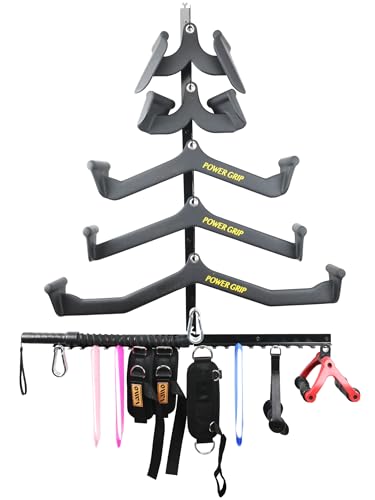 VAIIO lat pull down bar storage, One-piece molding gym storage wall organizer, Large-capacity storage gym storage rack, home gym organizer