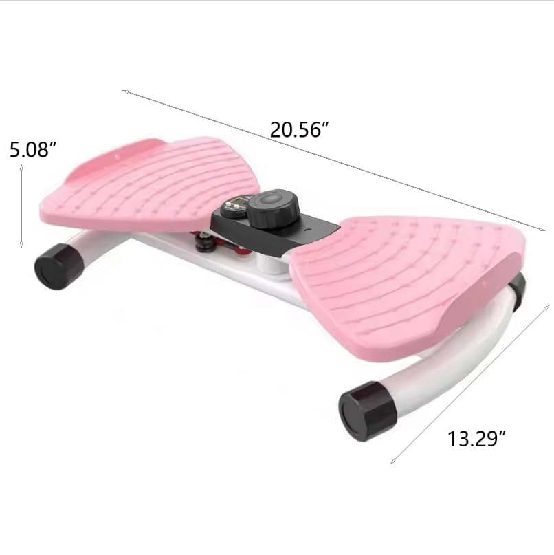 Mute Waist Twister Board, 3-Level Adjustable Ab Workout Machine for Women Men, Noiseless Exercise Twist Board for Home Gym, 330 lbs Capacity, Digital Timer