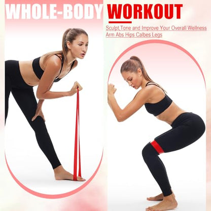 20 Pcs Resistance Bands Resistance Loop Exercise Bands Exercise Equipment Elastic Drap Ring for Women and Men Home Fitness, Gym, Yoga