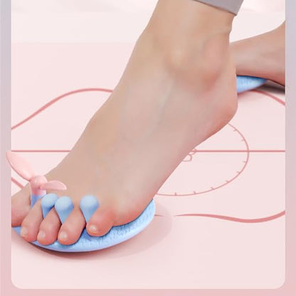 Arch Trainer Foot Massagers Exerciser Foot Arch Trainer for Calf Stretching Glute Toning Improved The Feet Bunion Toe Training Thin Calves Legs White Silicone Exercisers - color: White
