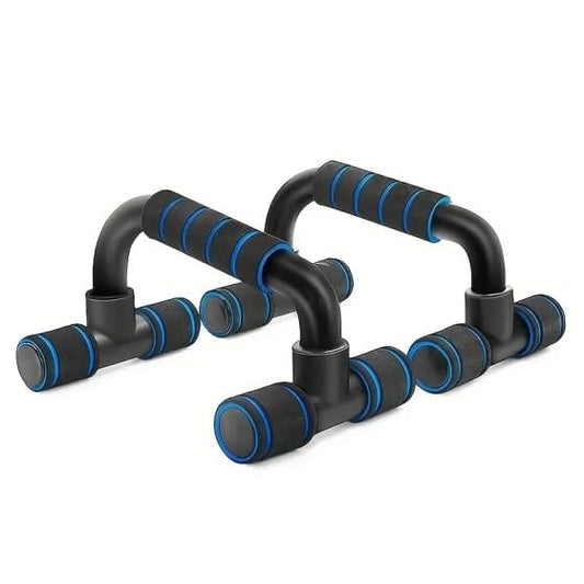 Holiday Gift Home Workout Equipment Push Up Bars - Universal Blue/Red/Green Pushup Rod with Cushioned Foam Grip & Non-slip Design