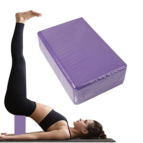 Yoga Blocks 2 Pack, Premium EVA Foam Blocks for Yoga, Pilates, Meditation, High Density Non-Slip Yoga Brick Foam Blocks, Yoga Accessories for Women, 9' 'x6' 'x3' '