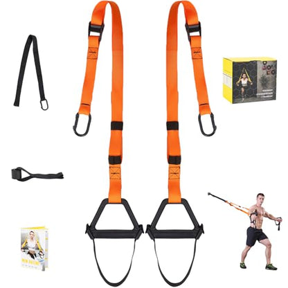 Bodyweight Resistance Training Straps,Training straps Complete Home Gym Fitness Trainer kit for Full-Body Workout Easy Setup Gym Home Outdoors