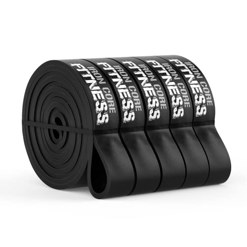 Gym Quality Long Resistance Bands Multi Pack of 5- Loved by Fitness Pros for Group Workouts in Gyms, Boxes, Studios and Bootcamps. Perfect for Pull Ups, Strength Training, Mobility