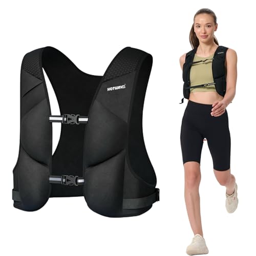 Weighted Vest, 12lbs Weighted Vest Adjustable - Weight Vest with Reflective for Men Women, Body Light Walk Weight Vest for Running Walking Workout Fitness
