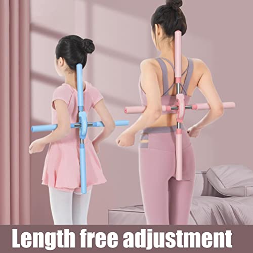 Posture Corrector, Retractable Back Support Stick for Adults and Kids, Adjustable from 21-34 Inches with Humpback Correction Tool to Relieve Neck and Back Discomfort
