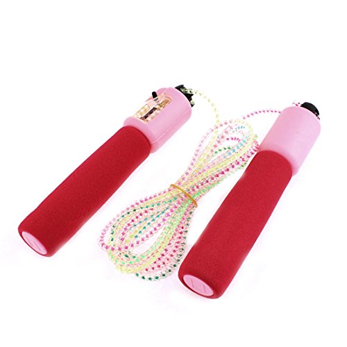 Ruilogod Sponge Handle Sports Digital Counter Skipping Jumping Rope Red (id: 617 481 c91 bef 878