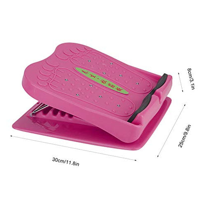 Calf Stretcher, Household Folding Foot Calf Stretcher, Leg Fitness Slant Pedal Board, Achilles Stretcher, Foot and Calf Stretcher, Calf Stretcher Slant Board - color: Pink