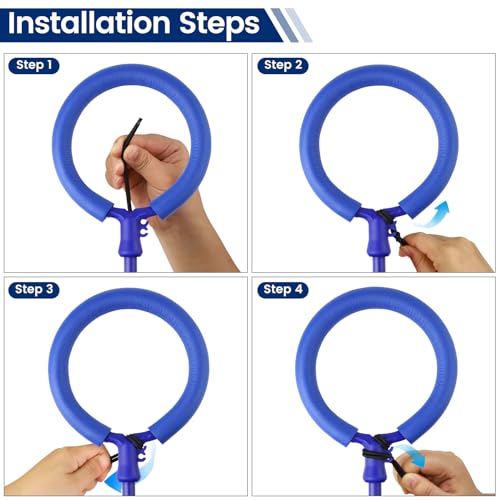 Skip Ball for Kids with Flashing Lights - Indoor Outdoor Game Fitness Toys for Kids, Cool Christmas Birthday Gifts Toys for Girls Boys Age 6 7 8 9 10+ Year Old