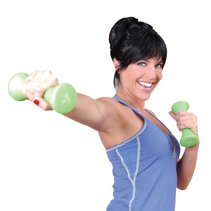 Tone Fitness set includes 3 PAIRS of DUMBBELLS