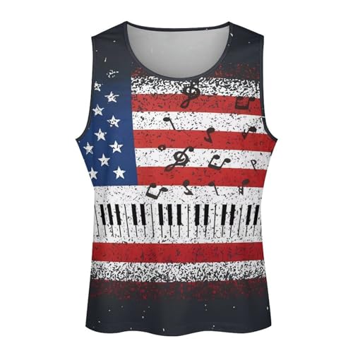 BIVENANT Skull Shirts for Men Novelty Mens Skull Tank Top Big and Tall Tank Tops Graphic Tees Shirt - color: Camo Flag 31, size: 5X-Large