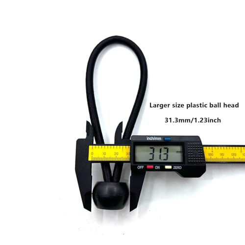 16PCS Mini Trampoline Bungee Cord Replacement 7 Inch Fitness Trampoline Ball Bungee Cords, with Spanning Tool