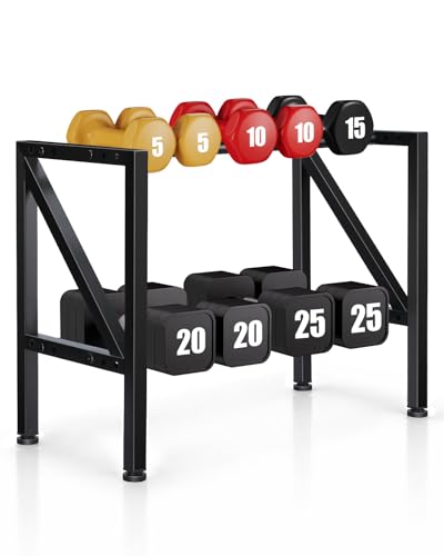 FHXZH Dumbbell Rack Stand Only - Weight Rack for Home Gym - color: Black-Small