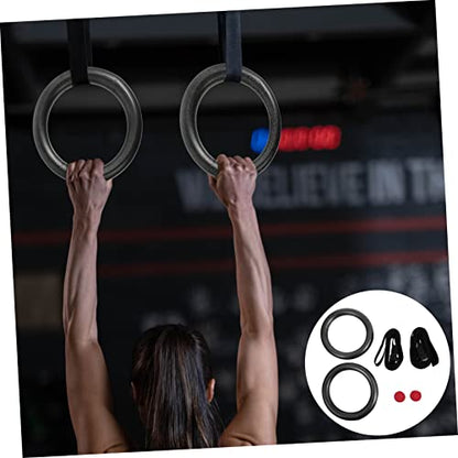 2pcs Home Fitness Rings Adjustable Gymnastics Equipment for Strength Training Material Convenient for Home Use