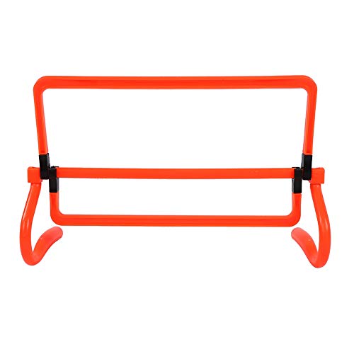 HURRISE 5PCS Soccer Training Hurdles - Adjustable Speed Agility Equipment for Kids Adults Portable Drill Cones Set