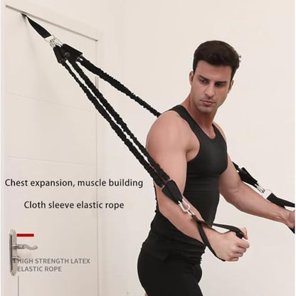 JIUSILIFE Multi-Functional Foldable Push Up Board, 2 in 1Push Up Bar with Resistance Bands, Chest Muscle Exercise, Training Arm, Professional Strength Training Equipment for Man and Women, Home Gym