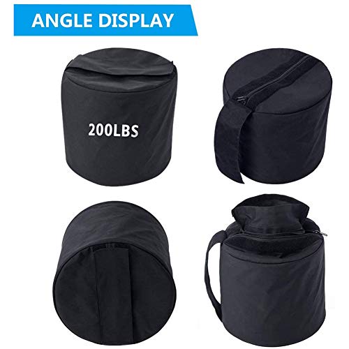 Training Sandbag Adjustable Heavy Duty Workout Sandbags Fitness Sandbags for Lifting Exercise Bodybuilding 200LBS Black