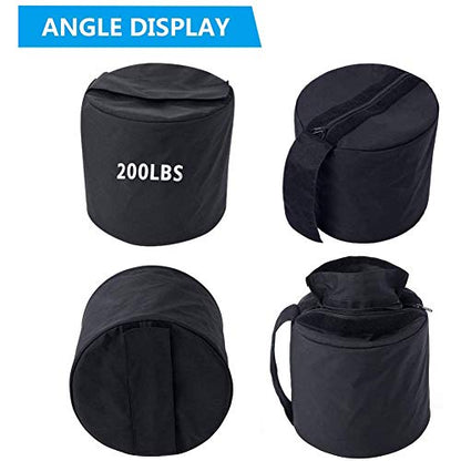 Training Sandbag Adjustable Heavy Duty Workout Sandbags Fitness Sandbags for Lifting Exercise Bodybuilding 200LBS Black