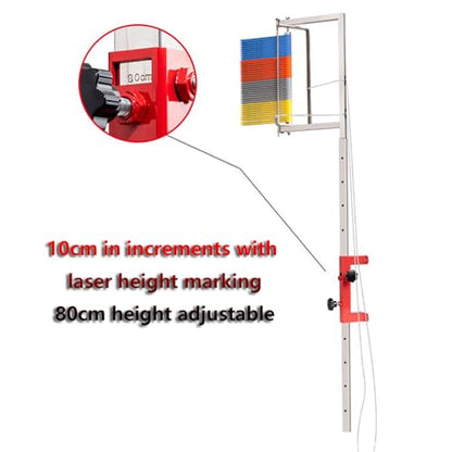 Wall Mounted Jump Test Tool, Outdoor Sports Vertical Measurement Instrument, 4 Colors Available, Mount, Basketball, High Tester (4 Colors)