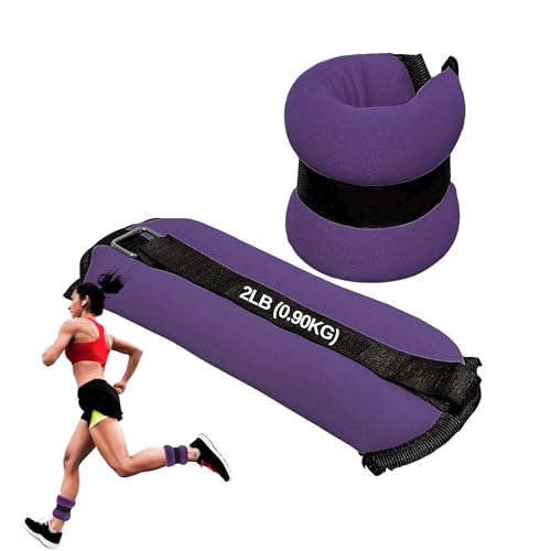 FUXION Adjustable Ankle Weights 1.5/2.0/2.5 lbs Pair, Fully Adjustable for Ankle Wrist Arm or Leg, for Training Warm-up Pilates Gym Accessories - size: set 2 pz 2.0lb