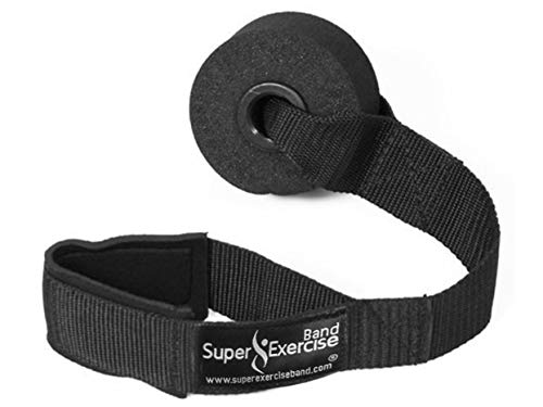 USA Heavy Duty 15" Long Door Anchor Attachment. Thick Anchor Wheel to Protect Door and Neoprene Padded Loop to Protect Resistance Bands. Plus an Exclusive iPhone App and E-Book.