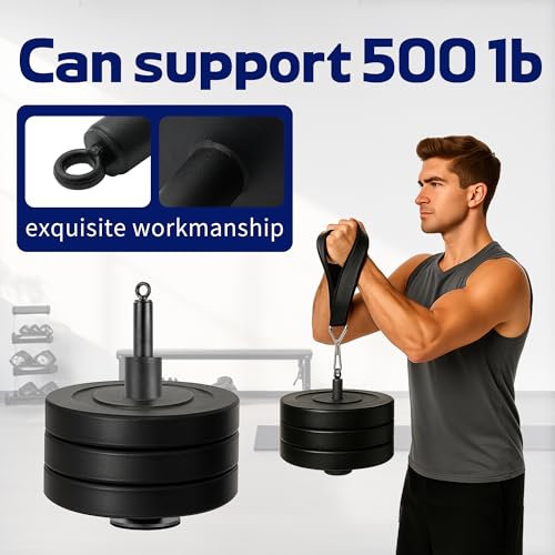 Arm Wrestling & Grip Strength Trainer with Loading Pin – Heavy Duty Wrist Forearm Exerciser, Compatible with 1” & 2” Barbell Plates, Multi-Scenario Workout Equipment for Hand Finger Grip Strengthening