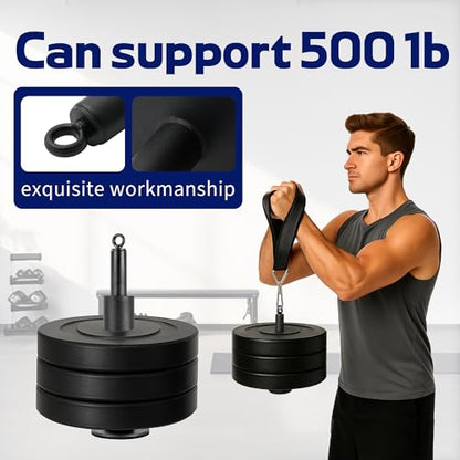 Arm Wrestling & Grip Strength Trainer with Loading Pin – Heavy Duty Wrist Forearm Exerciser, Compatible with 1” & 2” Barbell Plates, Multi-Scenario Workout Equipment for Hand Finger Grip Strengthening