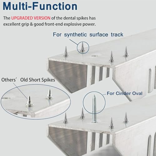 Lightning Starting Blocks Sprinter Pedals 6 Angle Adjustable Sprinters Track and Field Aluminum Suitable for Plastic Runway Cinder Track - color: Blue, size: 25inch