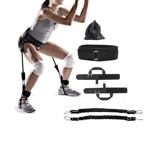 Vertical Jump Trainer Resistance Belt | Leg Strength Training, Basketball, Volleyball, Football, Tennis Leg Agility Training