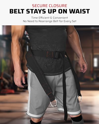 THEFITGUY Ultimate Belt for Belt Squats & Sled Pulling Belt | Ultimate Combination for Maximized Strength and Agility