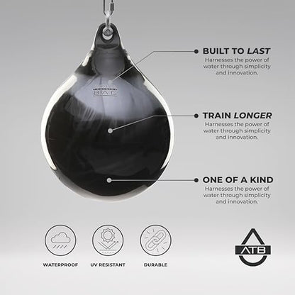 Aqua Training Bag 21" 190 Pound Heavy Punching Bag | Made in The USA and Built to Last | Easier On Joints So You Can Train for Longer | Water-Filled & Versatile - color: Blood Red