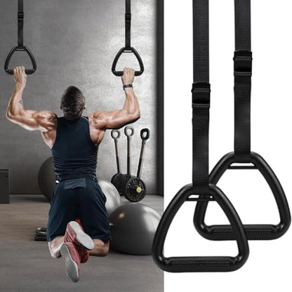 Pull Up Rings Gymnastics Calisthenics Training Equipment - color: 1M