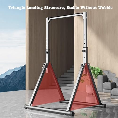 Freestanding Pull Up Bar Foldable Power Tower Dip Station Adjustable Dip Bar Strength Training Equipment For Home Gym Support 1100lbs Black