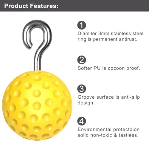 SELEWARE Heavy Duty Welded Pull Up Bar Wall/Joist/Ceiling Mount Chin Up Bar - color: A2: Black 36" Wall Mount Pull Up Bar+Yellow Balls