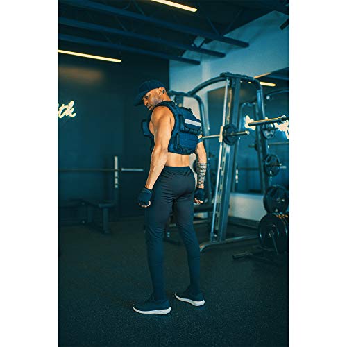 miR Air Flow Weighted Vest with Zipper Option 20lbs - 60lbs Solid Iron Weights Machine Washable. Workout Vest for Men and Women - size: 50lbs, style: With Zipper