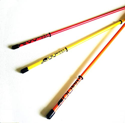 3pcs A99Golf Alignment Sticks Golf Practice Rods to Set up Your Body Balls and Club in Perfect Alignment Posture Corrector with Clear Tube Case - Great Golf for Men's Women Golfer