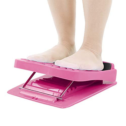 Calf Stretcher, Household Folding Foot Calf Stretcher, Leg Fitness Slant Pedal Board, Achilles Stretcher, Foot and Calf Stretcher, Calf Stretcher Slant Board - color: Pink