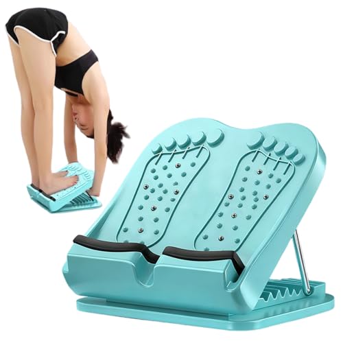 Calf Stretcher Slant Board 13-Level Adjustable Foldable Stretching Ramp with Magnets for Plantar Fasciitis Achilles Stretch Ankle Board Ankle Balance Calf Stretch - color: Green