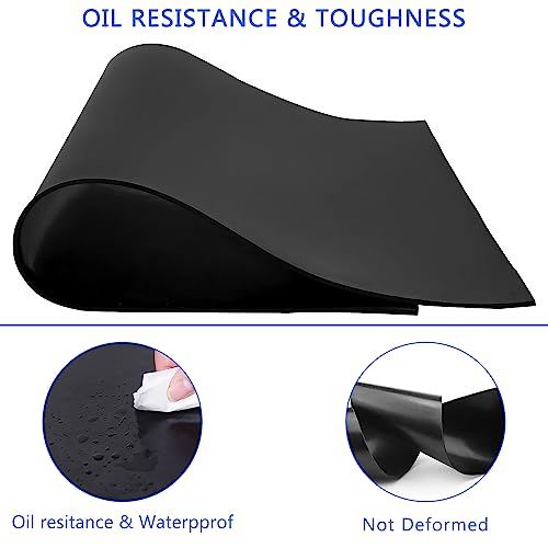 WochiTV Solid Rubber Strips Rolls, 3" Wide x 1/8" Thick x 120" Long Neoprene Rubber Sheets Perfect for DIY Gasket Material, Sealing, Liner, Shield, Padding, Mat - size: 3" W x 120" L, style: 1/8(.125") Thick