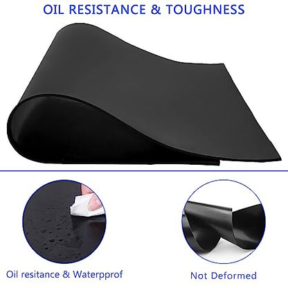 WochiTV Solid Rubber Strips Rolls, 4" Wide x 1/8" Thick x 120" Long Neoprene Rubber Sheets Perfect for DIY Gasket Material, Sealing, Liner, Shield, Padding, Mat - size: 4" W x 120" L, style: 1/8(.125") Thick