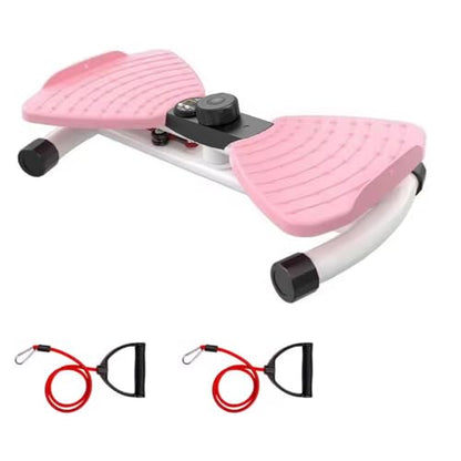 Mute Waist Twister Board, 3-Level Adjustable Ab Workout Machine for Women Men, Noiseless Exercise Twist Board for Home Gym, 330 lbs Capacity, Digital Timer