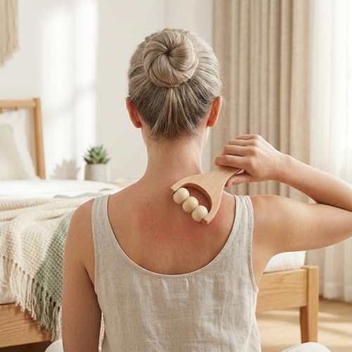 3Pcs Wooden Massage Tools - Handheld Wooden Massage Roller for Full Body Muscle Men Women
