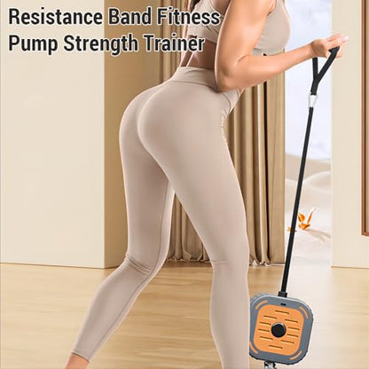 Fitness Pump Adjustable Resistance Band 3 to 17kg Home Exercise Equipment Portable Cable Machine for Arms Legs Chest for Home Training Gym